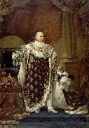 Baron Antoine-Jean Gros Portrait of Louis XVIII in his coronation robes oil on canvas